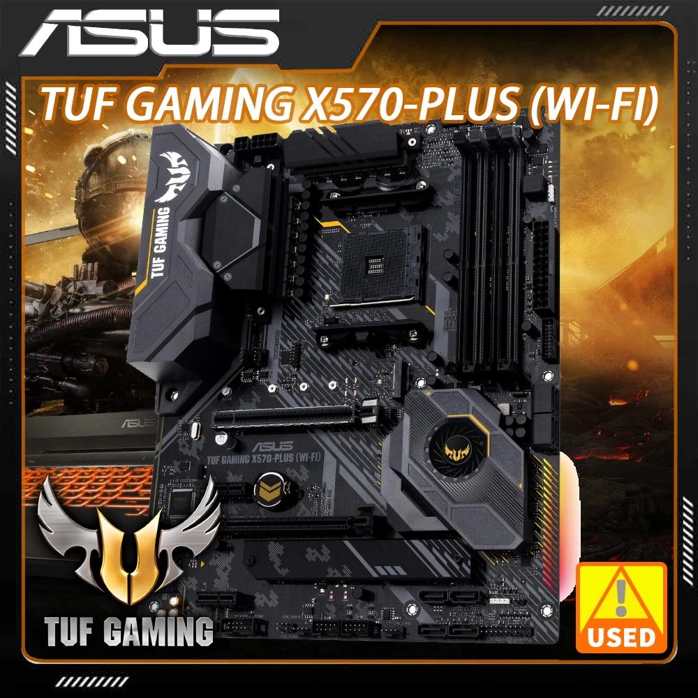 ASUS TUF GAMING X570-PLUS (Wi-Fi)  AM4 ,  7 5700X 5800X 5800X3D ATX ߰ κ , DDR4 AMD X570